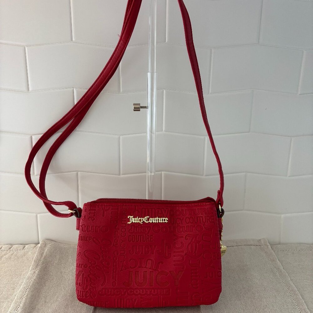 Juicy Couture Word Play Crossbody Bag - Lipstick Red